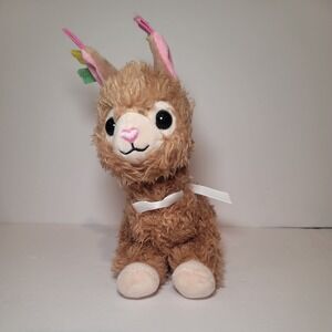 Frankford Candy 8" Baby Llama Alpaca Colorful Ears Shaggy Stuffed Animal Plush